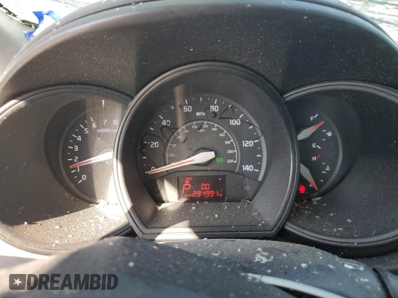2014 Kia Rio LX with VIN KNADM4A30E6329515, listed as a Copart auction lot 52415295 with 231,991 mi miles and Salvage Title. Bid and sale history available at DreamBid. Image 9.