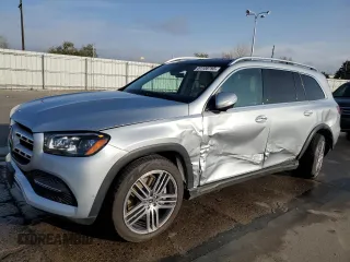 2022 Mercedes-Benz GLS with VIN 4JGFF5KEXNA748041, listed as a Copart auction lot 51108795 with 26,914 mi miles and Salvage Title. Bid and sale history available at carsss.com. Image 1.