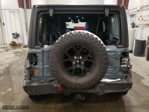 2024 Jeep Wrangler Sport with VIN 1C4PJXDG0RW346653, listed as a Copart auction lot 87248084 with 1,650 mi miles and Salvage Title. Bid and sale history available at carsss.com. Image 6.