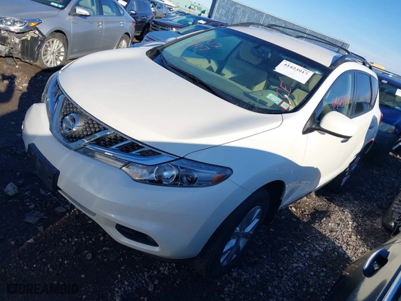 2013 Nissan Murano SL with VIN JN8AZ1MW9DW307608, listed as a IAAI auction lot 41423917 with 70,179 mi miles. Bid and sale history available at carsss.com. Image 17.
