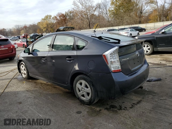 2011 Toyota Prius I with VIN JTDKN3DU5B0279473, listed as a Copart auction lot 78522334 with 261,478 mi miles and Salvage Title. Bid and sale history available at DreamBid. Image 2.