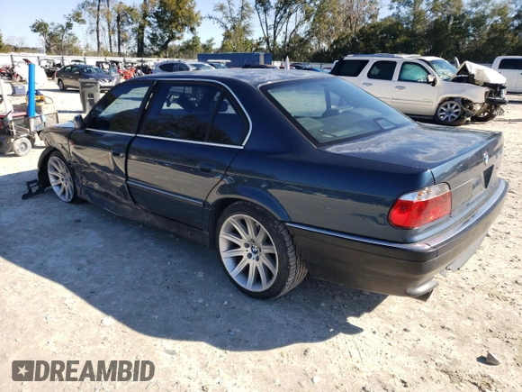1997 BMW 7 Series 740il with VIN WBAGJ8327VDL42579, listed as a Copart auction lot 42023485 with 143,882 mi miles and Salvage Title. Bid and sale history available at carsss.com. Image 2.