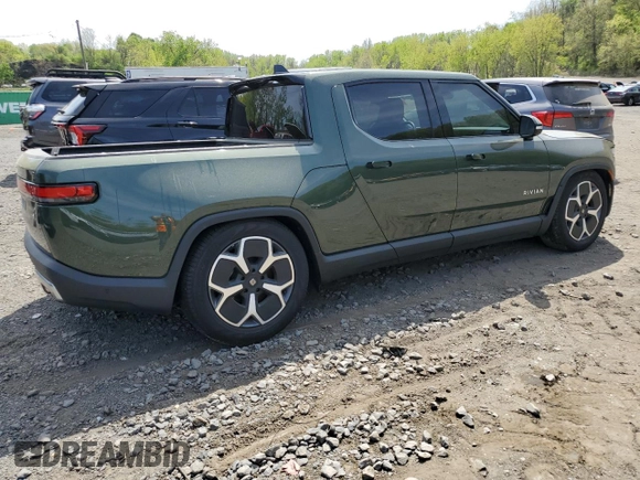 2024 Rivian R1T Adventure z VIN 7FCTGCAA1RN030829, wystawiony jako Copart lot #55557565 z przebiegiem Nie podano mil oraz Szkody całkowita. Historia ofert i sprzedaży dostępna na DreamBid. Obrazek 3.