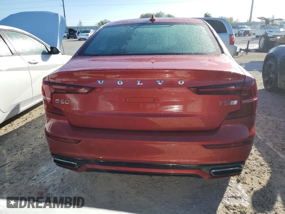 2020 Volvo S60 R-Design with VIN 7JR102FMXLG039783, listed as a Copart auction lot 76160944 with 0 mi miles and Salvage Title. Bid and sale history available at carsss.com. Image 6.