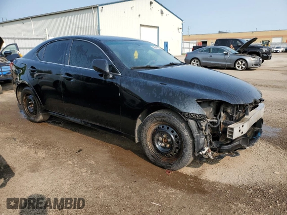 2006 Lexus IS 250 with VIN JTHCK262462000686, listed as a Copart auction lot 58947525 with 341,236 mi miles and Salvage title. Bid and sale history available at DreamBid. Image 4.