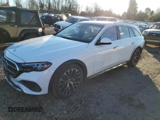 2024 Mercedes-Benz E with VIN W1KLH6FB5RA067448, listed as a Copart auction lot 43457025 with 4,998 mi miles and Salvage Title. Bid and sale history available at DreamBid. Image 1.