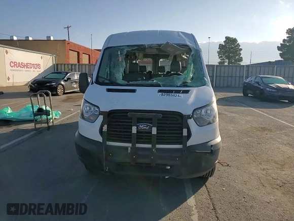 2019 Ford Transit Passenger XL with VIN 1FBAX2CM8KKB74307, listed as a Copart auction lot 82983424 with 114,377 mi miles and Salvage Title. Bid and sale history available at carsss.com. Image 12.