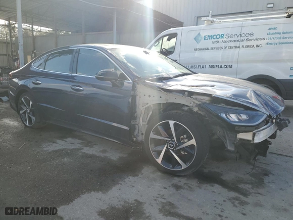 2022 Hyundai Sonata SEL Plus with VIN 5NPEJ4J29NH140682, listed as a Copart auction lot 43741575 with 1,464 mi miles and Clean Title. Bid and sale history available at carsss.com. Image 4.