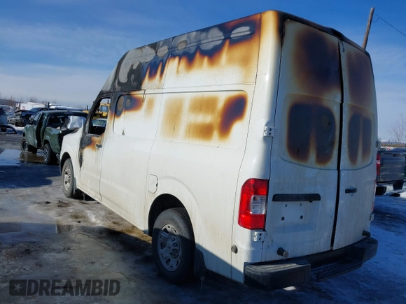 2013 Nissan NV S with VIN 1N6AF0LX9DN104794, listed as a IAAI auction lot 41892562 with 1 mi miles. Bid and sale history available at carsss.com. Image 3.