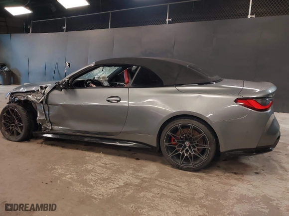 2023 BMW M4 Competition xDrive with VIN WBS33BA01PCL30830, listed as a IAAI auction lot 41402469 with 21,796 mi miles. Bid and sale history available at carsss.com. Image 3.
