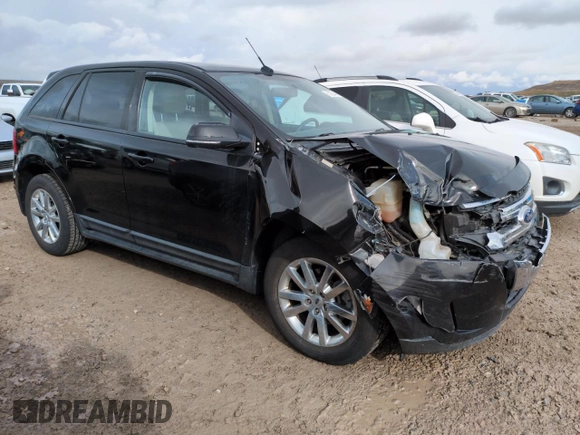 2014 Ford Edge SEL with VIN 2FMDK3J95EBA83615, listed as a Copart auction lot 51201445 with 127,376 mi miles and Salvage Title. Bid and sale history available at carsss.com. Image 4.