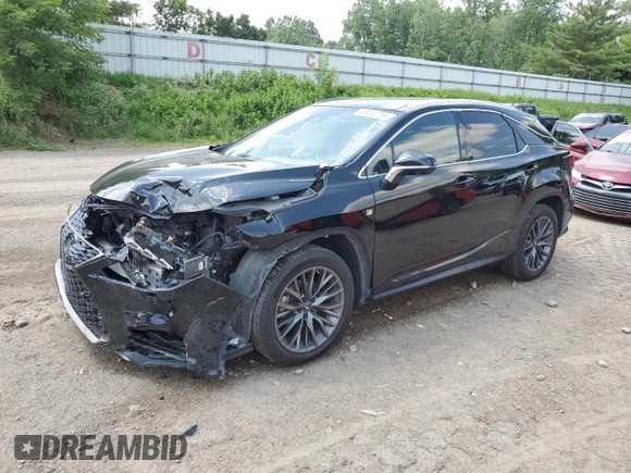 2021 Lexus RX 350 F Sport with VIN 2T2YZMDAXMC297790, listed as a Copart auction lot 63022735 with 76,819 mi miles and Clean title. Bid and sale history available at DreamBid. Image 1.