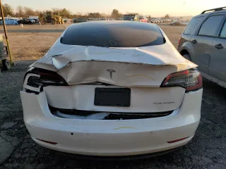 2019 Tesla Model 3 Long Range with VIN 5YJ3E1EB3KF494308, listed as a Copart auction lot 88750855 with 81,765 mi miles and Salvage Title. Bid and sale history available at carsss.com. Image 6.