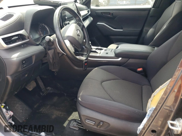 2021 Toyota Highlander Hybrid LE with VIN 5TDBBRCH2MS514881, listed as a Copart auction lot 66672734 with 56,155 mi miles and Salvage title. Bid and sale history available at DreamBid. Image 7.