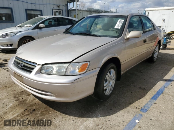 2001 Toyota Camry CE with VIN 4T1BG22K31U028525, listed as a Copart auction lot 50034775 with 103,444 mi miles and Salvage Title. Bid and sale history available at carsss.com. Image 1.