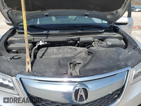 2014 Acura MDX Advance with VIN 5FRYD4H87EB024392, listed as a Copart auction lot 50123185 with 107,802 mi miles and Salvage Title. Bid and sale history available at DreamBid. Image 11.
