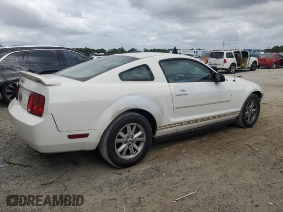 2005 Ford Mustang Deluxe with VIN 1ZVFT80N055206227, listed as a Copart auction lot 54861085 with 235,462 mi miles and Salvage Title. Bid and sale history available at carsss.com. Image 3.