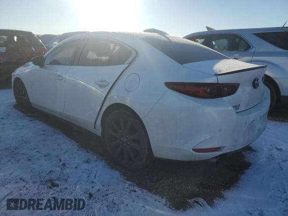 2023 Mazda 3 Premium Plus with VIN 3MZBPBEY5PM381086, listed as a Copart auction lot 87050334 with 35,698 mi miles and Salvage Title. Bid and sale history available at DreamBid. Image 2.