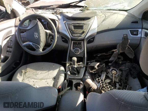 2013 Hyundai Elantra Limited z VIN 5NPDH4AE1DH412335, wystawiony jako Copart lot #74280574 z przebiegiem Nie podano mil oraz Szkoda całkowita • Salvage title. Historia ofert i sprzedaży dostępna na DreamBid. Obrazek 8.