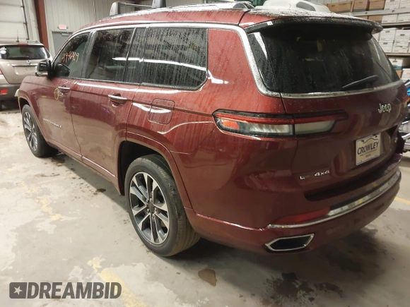 2021 Jeep Grand Cherokee Overland with VIN 1C4RJKDGXM8149126, listed as a IAAI auction lot 41946409 with 41,698 mi miles and . Bid and sale history available at DreamBid. Image 3.