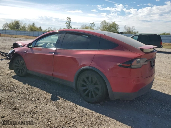 2022 Tesla Model X Plaid with VIN 7SAXCBE63NF345744, listed as a Copart auction lot 83081624 with 0 mi miles and Salvage Title. Bid and sale history available at carsss.com. Image 2.