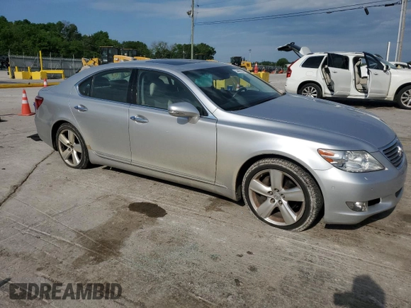 2011 Lexus LS 460 with VIN JTHBL5EF1B5105547, listed as a Copart auction lot 54480235 with 72,073 mi miles and Salvage title. Bid and sale history available at DreamBid. Image 4.