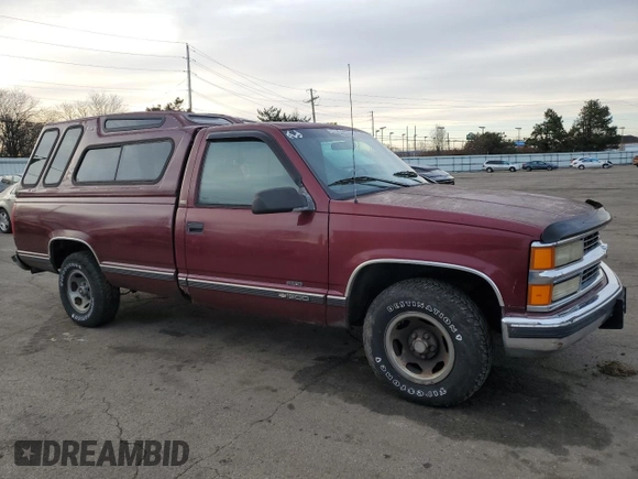 1996 Chevrolet Silverado 1500 with VIN 1GCEC14MXTZ216468, listed as a Copart auction lot 44138675 with 199,527 mi miles and Clean Title. Bid and sale history available at DreamBid. Image 4.
