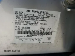 2018 Ford EcoSport Titanium z VIN MAJ6P1WL1JC249426, wystawiony jako Copart lot #49424845 z przebiegiem 69 361 mil mil oraz Szkoda całkowita • Salvage title. Historia ofert i sprzedaży dostępna na DreamBid. Obrazek 13.