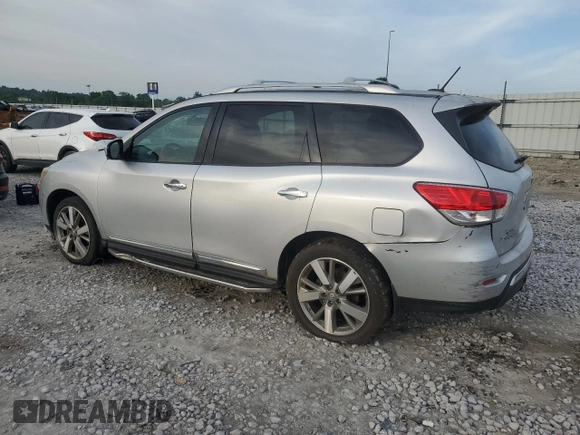 2013 Nissan Pathfinder Platinum with VIN 5N1AR2MM6DC665424, listed as a Copart auction lot 62235935 with 200,013 mi miles and Clean title. Bid and sale history available at DreamBid. Image 2.