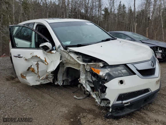 2013 Acura MDX Advance Pkg with VIN 2HNYD2H61DH001939, listed as a Copart auction lot 50712225 with 0 mi miles and Salvage Title. Bid and sale history available at carsss.com. Image 4.