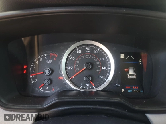 2022 Toyota Corolla Cross L with VIN 7MUAAAAG6NV028639, listed as a Copart auction lot 61252535 with 25,583 mi miles and Non repairable. Bid and sale history available at DreamBid. Image 9.