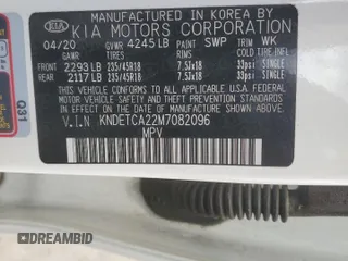 2021 Kia Seltos SX z VIN KNDETCA22M7082096, wystawiony jako Copart lot #51905735 z przebiegiem 44 259 mil mil oraz Szkoda całkowita • Salvage title. Historia ofert i sprzedaży dostępna na DreamBid. Obrazek 15.