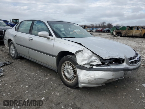 2001 Chevrolet Impala with VIN 2G1WF52E619288458, listed as a Copart auction lot 44365025 with 128,458 mi miles and Salvage title. Bid and sale history available at DreamBid. Image 4.