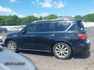 2012 Infiniti QX56 8-passenger with VIN JN8AZ2NC9C9315442, listed as a IAAI auction lot 42330752 with 167,026 mi miles and . Bid and sale history available at DreamBid. Image 14.