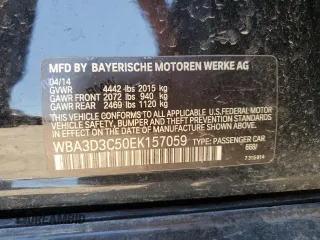 2014 BMW 3 Series 328d with VIN WBA3D3C50EK157059, listed as a Copart auction lot 48498525 with 91,321 mi miles and Salvage Title. Bid and sale history available at carsss.com. Image 12.