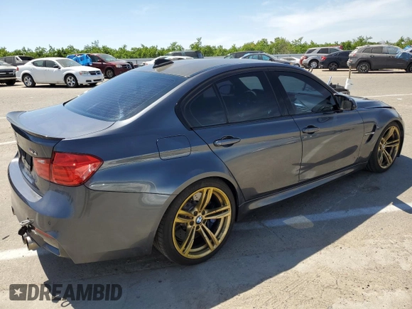 2015 BMW M3 with VIN WBS3C9C57FP806264, listed as a Copart auction lot 49001273 with 68,640 mi miles. Bid and sale history available at carsss.com. Image 3.