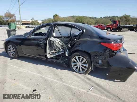 2017 Infiniti Q50 2.0t Sport with VIN JN1CV7AR2HM680804, listed as a Copart auction lot 75356934 with 117,524 mi miles and Salvage Title. Bid and sale history available at carsss.com. Image 2.