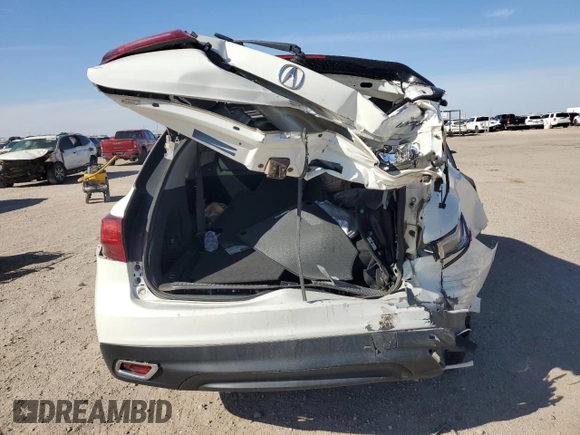 2016 Acura MDX w/Tech with VIN 5FRYD4H44GB038024, listed as a Copart auction lot 49972695 with 0 mi miles and Salvage Title. Bid and sale history available at carsss.com. Image 6.
