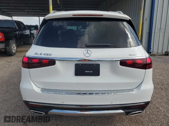 2025 Mercedes-Benz GLS 450 с VIN 4JGFF5KE2SB370660, выставлен на аукционе Copart как лот 55674115 с пробегом 1 338 миль миль и Чистый • Clean title. История ставок и продаж доступна на DreamBid. Изображение 6.