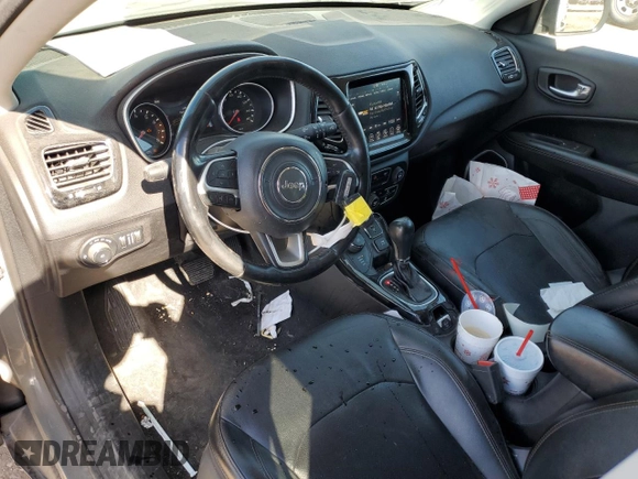 2020 Jeep Compass Limited with VIN 3C4NJDCB3LT167127, listed as a Copart auction lot 42777995 with 101,783 mi miles and Salvage Title. Bid and sale history available at carsss.com. Image 8.