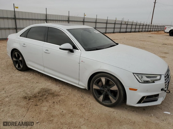 2017 Audi A4 Premium Plus with VIN WAUENAF4XHN000820, listed as a Copart auction lot 45056305 with 108,222 mi miles and Salvage Title. Bid and sale history available at carsss.com. Image 4.