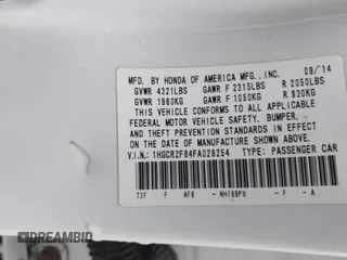 2015 Honda Accord EX-L z VIN 1HGCR2F84FA028254, wystawiony jako IAAI lot #41953811 z przebiegiem 140 902 mil mil oraz . Historia ofert i sprzedaży dostępna na DreamBid. Obrazek 9.