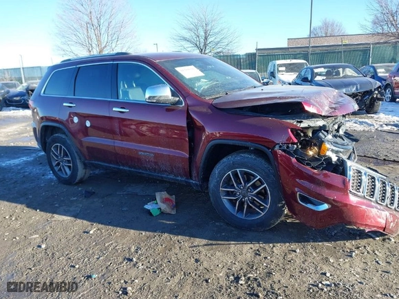 2019 Jeep Grand Cherokee Limited X with VIN 1C4RJFBG1KC841988, listed as a IAAI auction lot 41394226 with 56,400 mi miles. Bid and sale history available at carsss.com. Image 1.