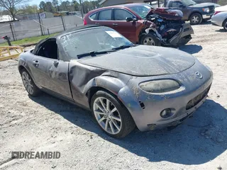 2008 Mazda MX-5 Miata Special Edition with VIN JM1NC25F780150575, listed as a IAAI auction lot 41880413 with 93,982 mi miles and . Bid and sale history available at DreamBid. Image 1.