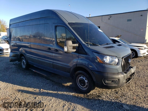 2021 Ford Transit Cargo with VIN 1FTBR3X8XMKA83071, listed as a Copart auction lot 80474914 with 38,027 mi miles and Salvage title. Bid and sale history available at DreamBid. Image 4.