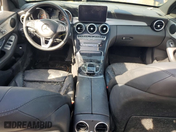 2017 Mercedes-Benz C 300 with VIN 55SWF4KB0HU184138, listed as a Copart auction lot 51736365 with 164,744 mi miles and Clean title. Bid and sale history available at DreamBid. Image 8.