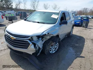 2018 Chevrolet Traverse LS with VIN 1GNERFKW7JJ107758, listed as a IAAI auction lot 41948191 with 91,032 mi miles. Bid and sale history available at carsss.com. Image 16.