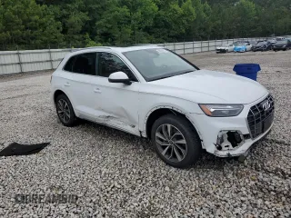 2021 Audi Q5 Premium Plus with VIN WA1BAAFY1M2017872, listed as a Copart auction lot 59964725 with 58,694 mi miles and Salvage title. Bid and sale history available at DreamBid. Image 4.