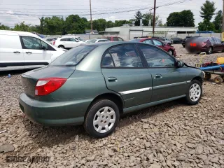 2002 Kia Rio with VIN KNADC123726158130, listed as a Copart auction lot 59104584 with 60,553 mi miles and Salvage Title. Bid and sale history available at carsss.com. Image 3.
