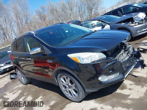 2014 Ford Escape Titanium with VIN 1FMCU0JX1EUE12260, listed as a IAAI auction lot 41826246 with 178,532 mi miles. Bid and sale history available at carsss.com. Image 1.